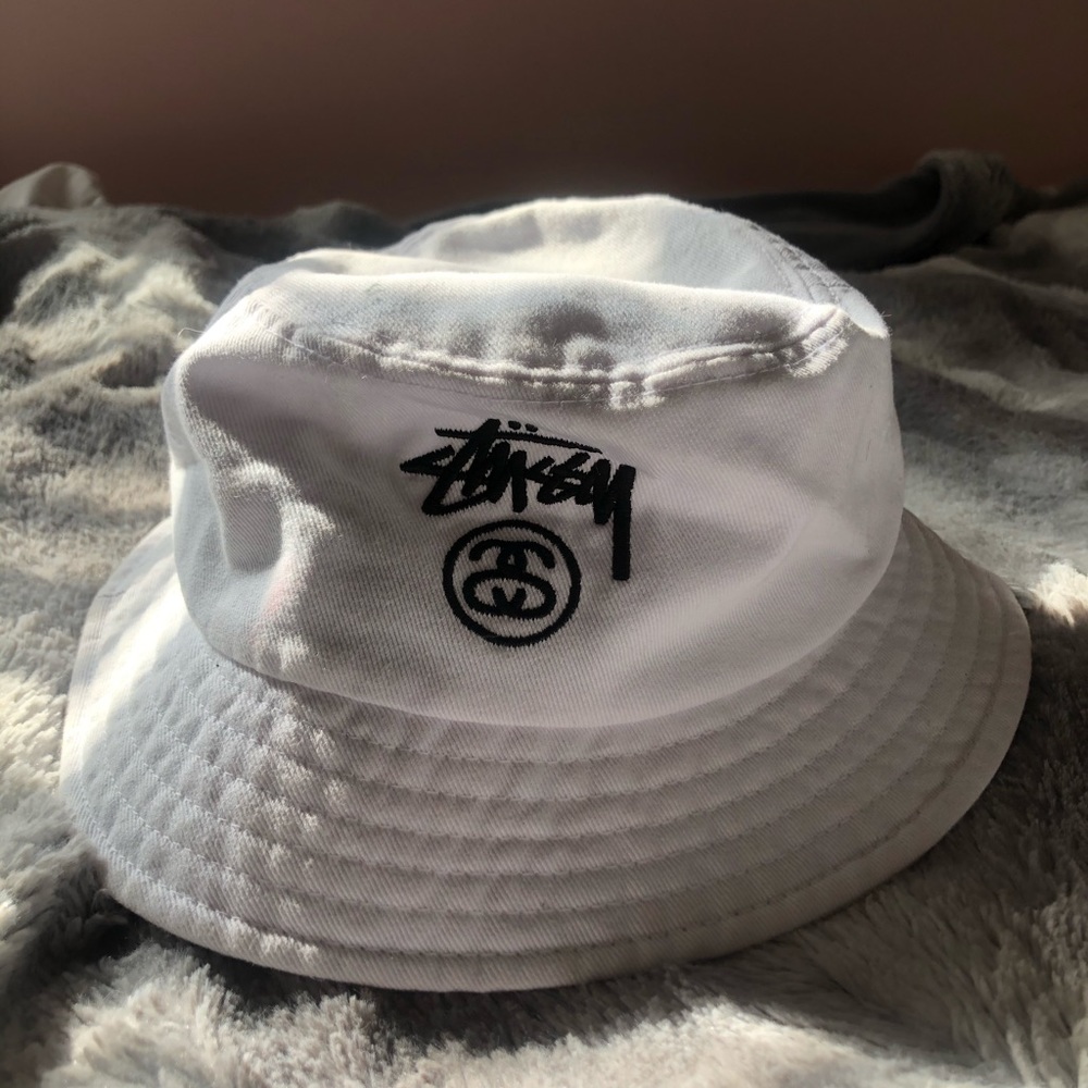 Stussy Bucket Hat White Size S/M
